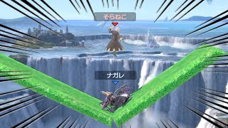 クロス終点で対戦したらバグ起こりまくりでゴミゲーすぎたｗｗｗ【そらねこ】【スマブラSP】【ルフレ】【ナガレ】