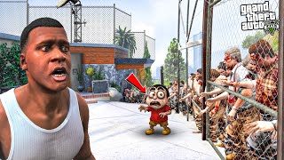 Shinchan & Franklin Escape Zombie Virus City in GTA 5 || Shinchan Zombie Attack
