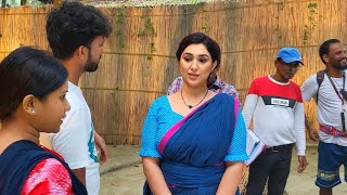 Lal sari movie behind the scene | Apu Biswas | Simon Sadi | Bangla Movie Shooting Video 2023