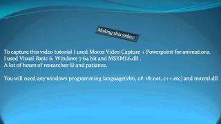 XML data with MSXML guide - video tutorial - pt1of8
