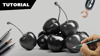 How to Draw Realistic Cherries | Tutorial for BEGINNERS