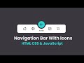 Navigation Bar With Icons - HTML CSS and JavaScript | Navigation Bar