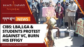 CIBS: LBA,LGA \u0026 STUDENTS PROTEST AGAINST VC, BURN HIS EFFIGY