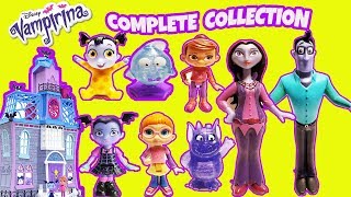 VAMPIRINA TOYS FULL COLLECTION +VAMPIRINA DOLL HOUSE TOY SCARE B\u0026B  pretend to play skit house tour.