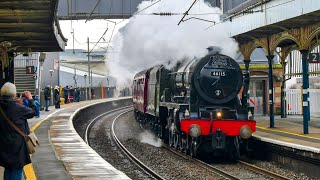 LMS 46115 Scots Guardsman Flies Through Penrith - The Winter Cumbrian Mountain Express - 28/01/23