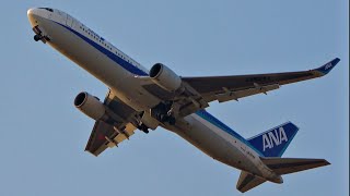 [米子鬼太郎空港] ANA Boeing 767-300ER JA624A 離陸 ／ Yonago Airport 2024/03/16 B767 takeoff #米子空港 ＃離陸