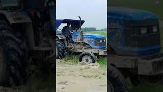 Tractor Vehicle Agricultural Machinery Sonalika Gardentrac Plough In Field With Farmworker#Shorts