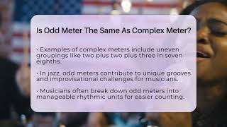 Is Odd Meter The Same As Complex Meter? - Jazz Music Legends