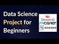 Data Science Project for Beginners using Streamlit and PyCaret