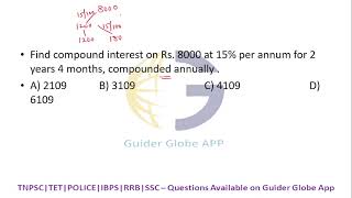 Find compound interest on Rs.8000 at 15% per annum for 2 years 4 months,compounded annually