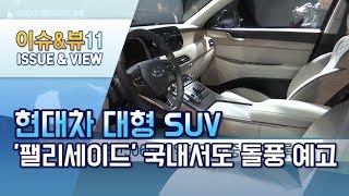 현대차 대형 SUV '팰리세이드' 국내서도 돌풍 예고…\