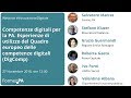 Competenze digitali per la PA  Esperienze di utilizzo di DigComp