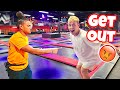 MY BROTHER AND I GOT KICKED OUT OF THE TRAMPOLINE PARK!