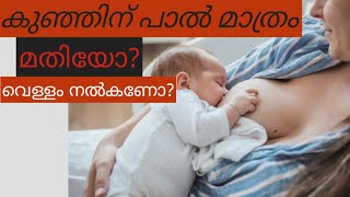 കുഞ്ഞിന് പാൽ മാത്രം മതിയോ,വെള്ളം നൽകണോ? |Water for a new born baby@momtipsandtalksmalayalam7323