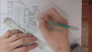 How to Draw a Panoramic City | how to draw a city | drawing city | how to draw | avolt studio