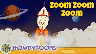 Zoom Zoom Zoom, We’re Going to the Moon | Nursery Rhymes For Children & The Train Song by Howdytoons