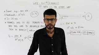 Gate 2009 pyq CN | Frames of 1000 bits are sent over a 10^6 bps duplex link between two hosts.