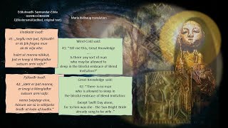 Svipdagsmal recitation with translations by Maria Kvilhaug 2024 Patreon Deep Diving into Edda Poems