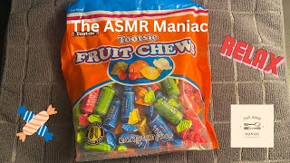 ASMR Eating Tootsie Roll Fruit Chews / No Talking / Eating Sounds