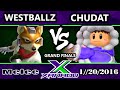 S@X 133 - Tempo Westballz (DK, Falcon, Fox) Vs. Root  Chudat (Ice Climbers) SSBM GF - Smash  Melee