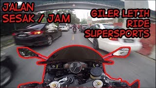 Motovlog #16 | R6 rush hour ride | Cilok | Lane Split With SuperSport