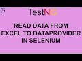 Read data from Excel to DataProvider in Selenium