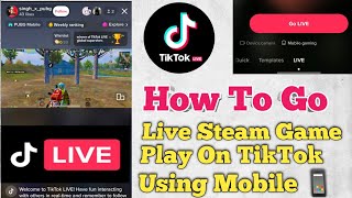 How to live stream game on TikTok Using Mobile | how to screen share on tiktok live |technical amrit