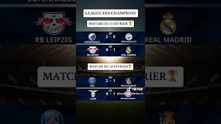 Ligue des champions de l'UEFA Copenhague – Manchester City RB Leipzig – Real Madrid