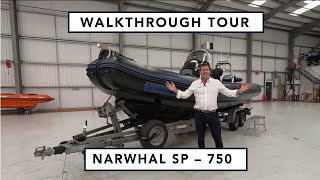 Narwhal SP-750 RIB - Walkthrough Tour - with a Yamaha 300hp outboard capable of over 50 knots!