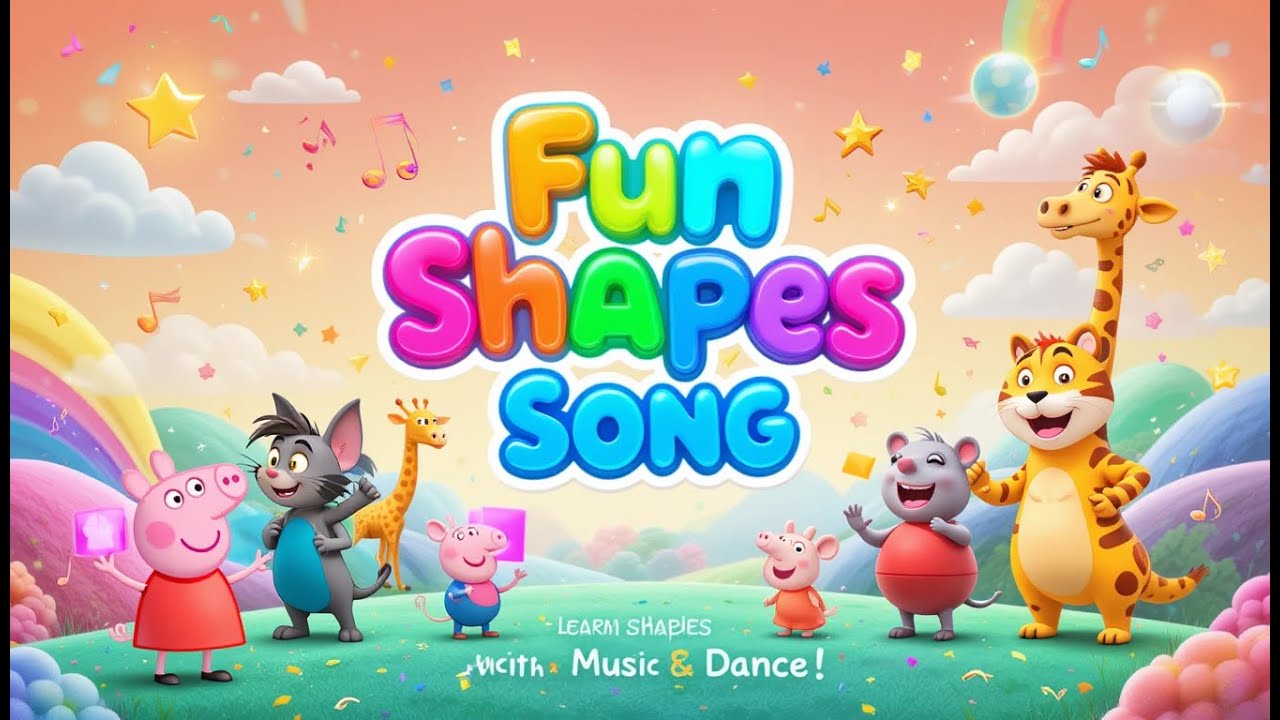 рџћ Fun Shapes Song вђ Learn Shapes With Music Dance Educational Kids