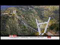 Longest pedestrian suspension bridge in the world (Portugal) - BBC News - 30th April 2021