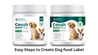 Playful Style Dog Food Label Design | Package & Label | Advance Techniques | Special Graphics