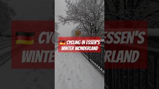 🇧🇷🔝🇩🇪 Cycling in Essen's Winter Wonderland