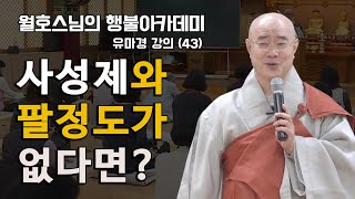 사성제와 팔정도가 없다면? [월호스님의행불아카데미 157회]