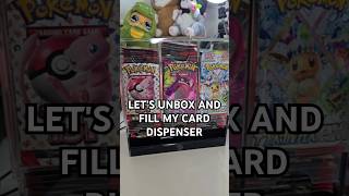 Let's unbox and fill my card dispenser for my pokemon packs! #pokemonpackdispenser #pokemonpacks