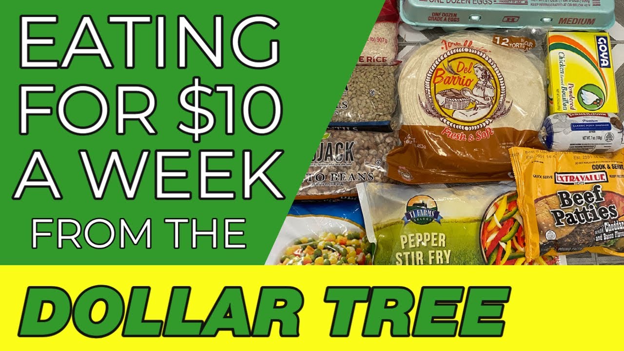 How To Eat For $10 A Week | Dollar Tree Budget Meal Plan | Emergency ...