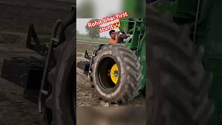 Rohit bhai first stunt😍 #tochanking #rohitdeshwal #nishudeswalstunt #tractorstunt #modifiedtractor