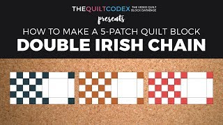 Double Irish Chain Quilt block tutorial 🍀