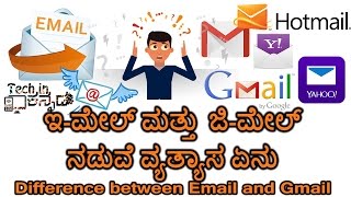 ಇ-ಮೇಲ್ ಮತ್ತು  ಜಿ-ಮೇಲ್‌ ನಡುವೆ ವ್ಯತ್ಯಾಸ ಏನು | Difference between Email and Gmail |Kannada video(ಕನ್ನಡ)