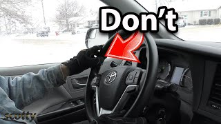 Stop Driving Your Car Like This in the Snow Right Now