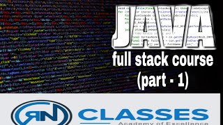 Java full stack course (Part 1)