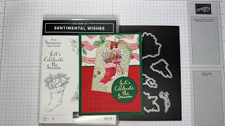 Stampin’ Up! Sentimental Wishes Christmas Card Tutorial #diy #cardmaking #papercrafting #christmas