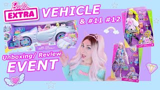 Barbie Extra EVENT 💎 Barbie Extra Vehicle & Dolls #11 + #12 Unboxing/ In-depth Review 🌈💗