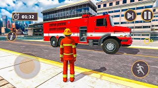 911 Emergency Fire Truck Rescue Driver - Firefighter Sim 3D - Android Gameplay