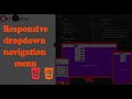 Responsive dropdown navigation menu with CSS and HTML | CSS dropdown menu tutorial