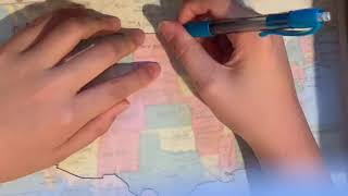 America hand drawn map 🇺🇸