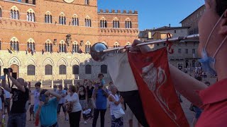 Banda Città del Palio - flash mob in Piazza del Campo, 2 Luglio 2020