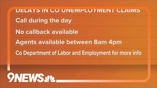 Delays in processing Colorado unemployment claims
