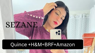 Sezane haul !!!!🥰 Quince, H&M, Banana Republic, Amazon( wow 🤩 13  BeautifulHoliday outfits ideas )❤️