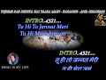 Tujhme Rab Dikhta Hai Karaoke With Scrolling Lyrics Eng  & हिंदी